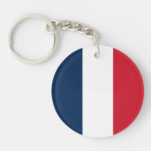 French Flag Keychain