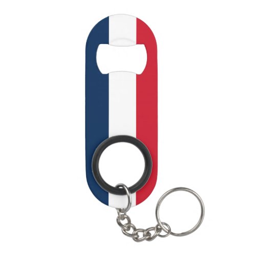 French Flag Keychain Bottle Opener