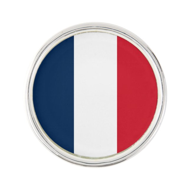 French Flag Lapel Pin (Front)