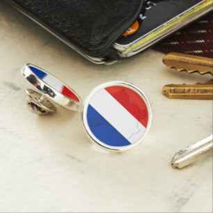 French flag lapel pin