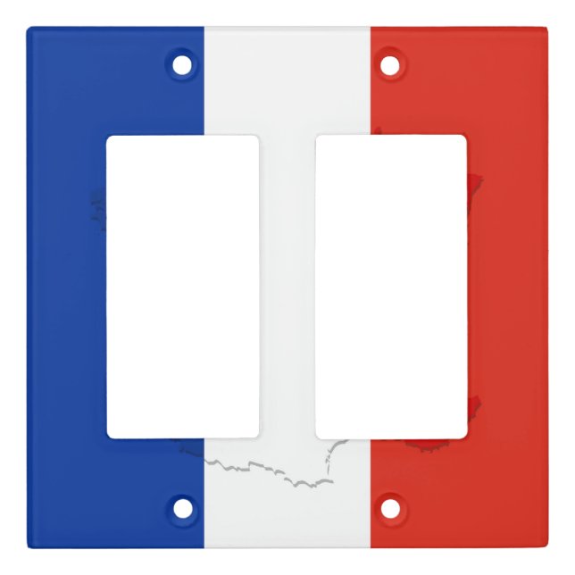 French flag light switch cover (Front)