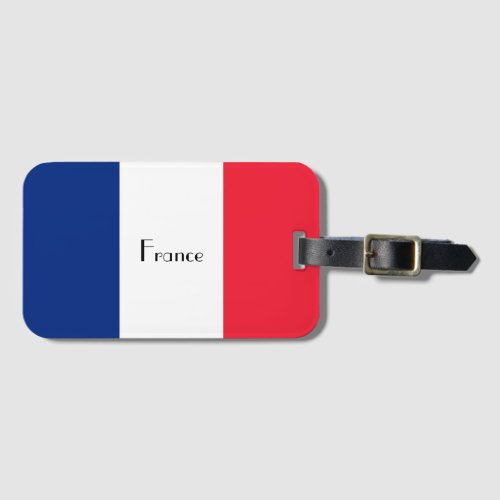 French Flag Luggage Tag