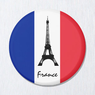 French flag Magnet, Eiffel Tower, holiday, France Magnet