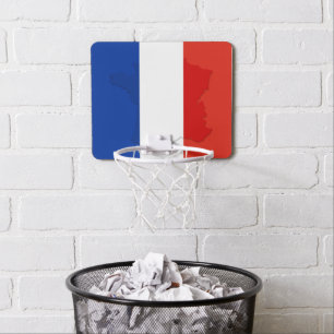 French flag mini basketball hoop