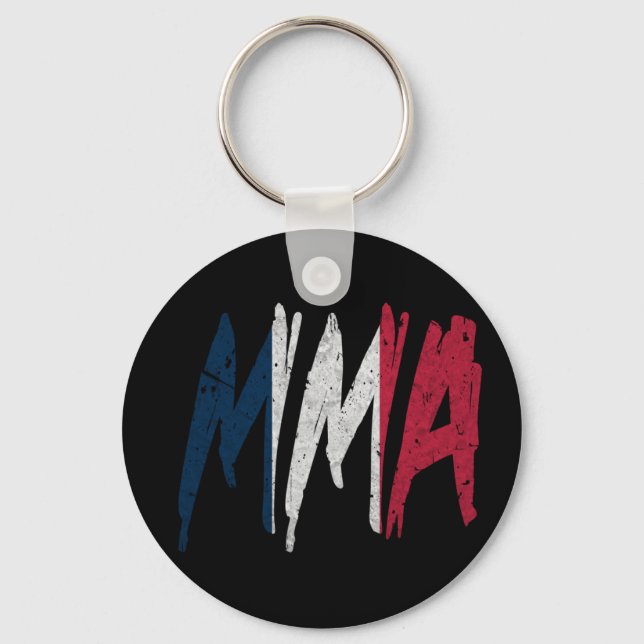 French Flag MMA Keychain (Front)