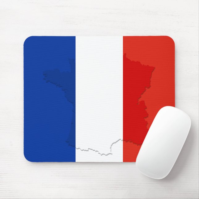 French flag mouse pad (With Mouse)