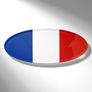 French flag name tag