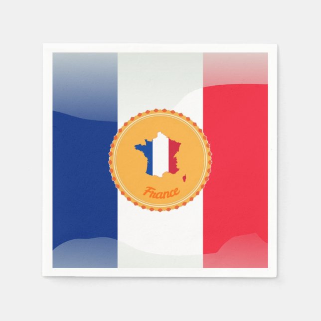 French flag napkins (Front)