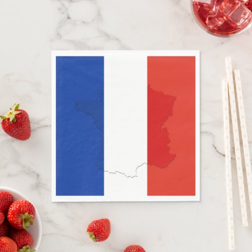 French flag napkins