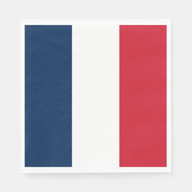 French Flag Napkins (Front)