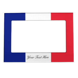 French flag of France custom magnetic photo frame