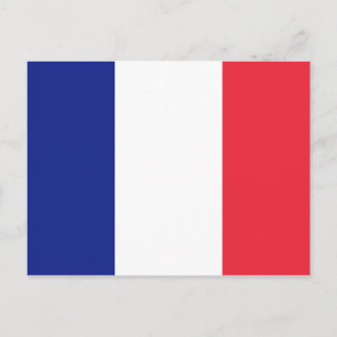 French flag of France custom postcards