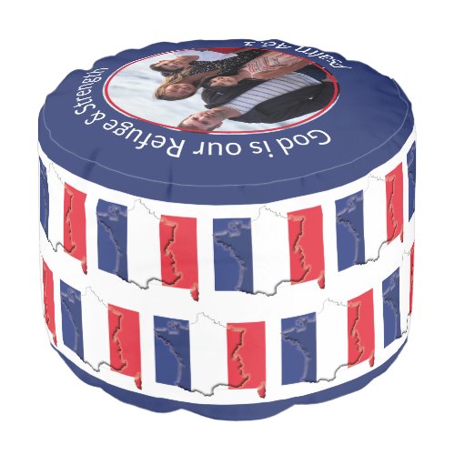 French FLAG OF FRANCE  Pouf
