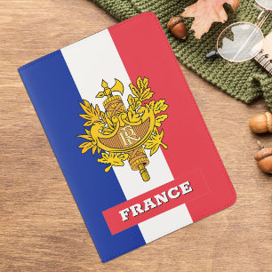 French Flag passport, Coat of Arms / France Passport Holder