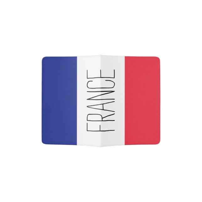French flag passport holder | France pride (Opened)