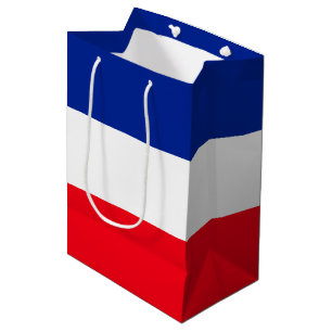 French Flag Patriotic Colors International Travel Medium Gift Bag