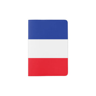 French Flag Patriotic Colors International Travel Passport Holder