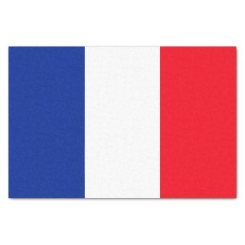 French Flag Patriotic Colors International Travel  Tissue Paper
