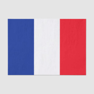 French Flag Patriotic Colors International Travel Tissue Paper