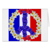 french flag peace sign (Front Horizontal)