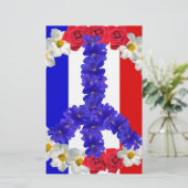 french flag peace sign (Standing Front)