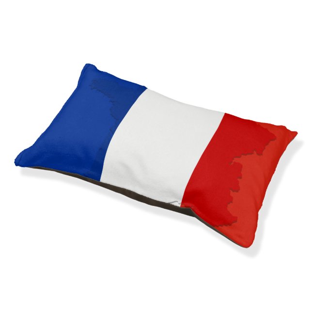 French flag pet bed (Angled)
