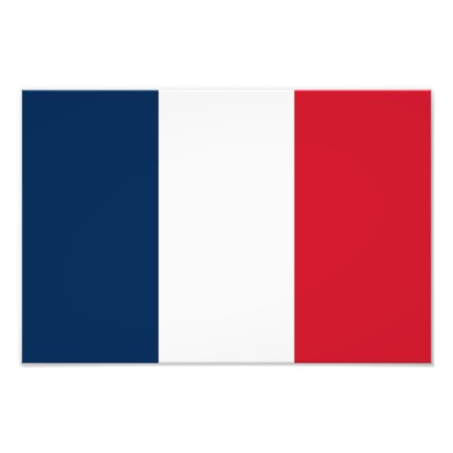 French Flag Photo Print