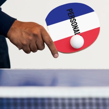 French Flag Ping Pong Paddle For Table Tennis by iprint at Zazzle