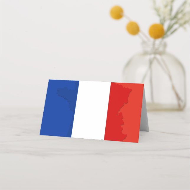 French flag place card (Front)