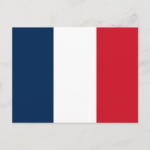 French Flag Postcard