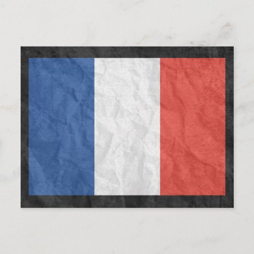 French Flag Postcard