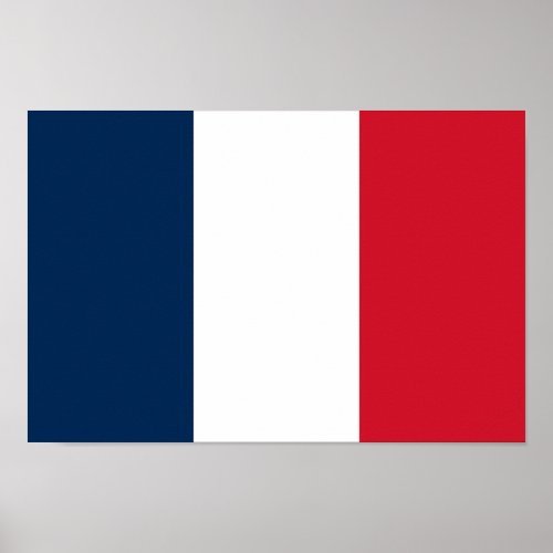 French Flag Poster