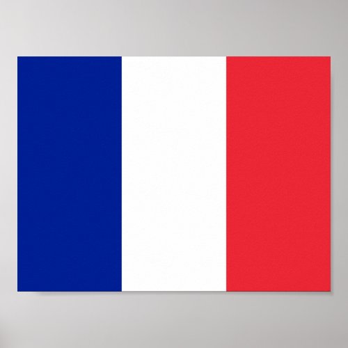 French Flag Poster