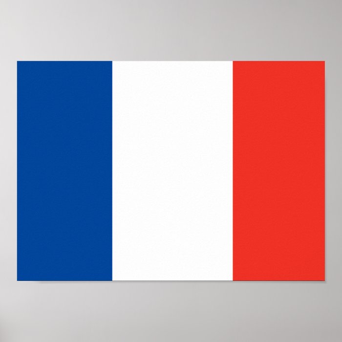 French Flag Poster