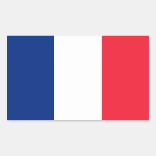 French Flag Rectangular Sticker
