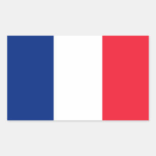French Flag Rectangular Sticker