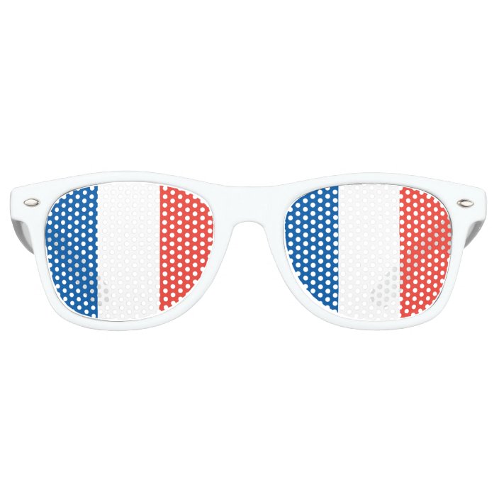 French Flag Retro Sunglasses | Zazzle.com