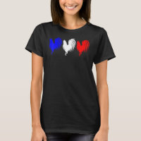French Flag Roosters Blue White Red Cockerel Franc