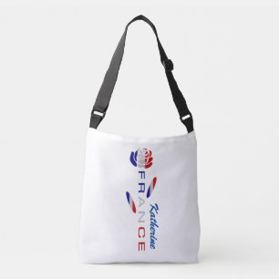 French Flag Rose Personalized  Crossbody Bag