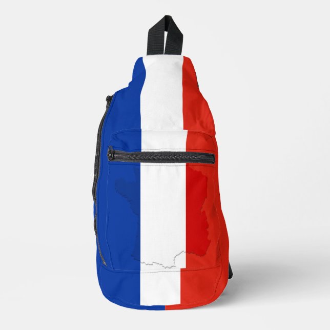 French flag sling bag (Front)