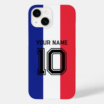 French Flag Soccer Fan Case-mate Iphone 14 Case by iprint at Zazzle