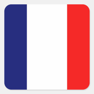 French Flag Square Sticker