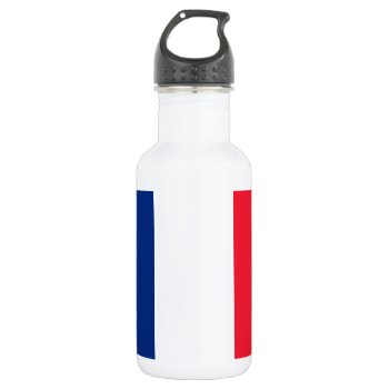 French Flag Stainless Steel Water Bottle by Classicville at Zazzle