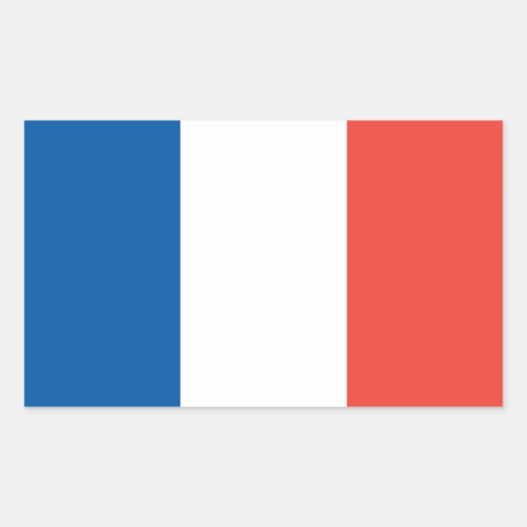 French Flag Sticker | Zazzle