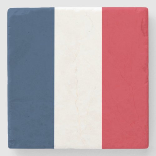 French Flag Stone Coaster