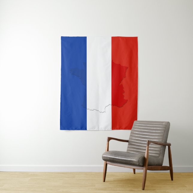 French flag tapestry (In Situ)
