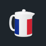 French Flag Teapot<br><div class="desc">Elevate your tea experience with our exclusive teapot featuring the flag of France! Crafted with meticulous attention to detail, this teapot is not just a functional item; it’s a celebration of French culture and heritage. The vibrant design prominently showcases the iconic French flag, making this teapot a unique and stylish...</div>