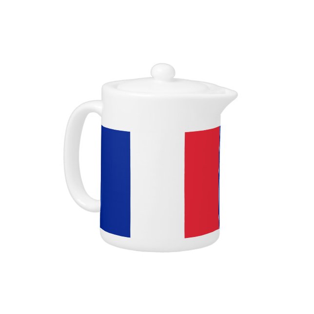 French Flag Teapot (Left)