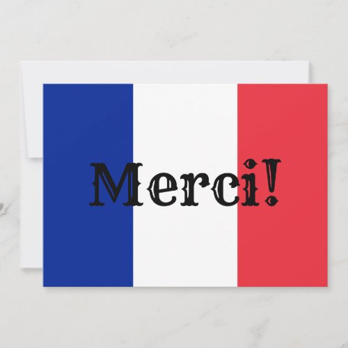French Flag Thank You