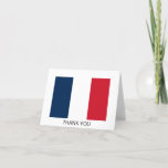 French Flag Thank You Card